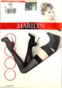 Marilyn COCO 610 R1/2 nero pończochy samonośne